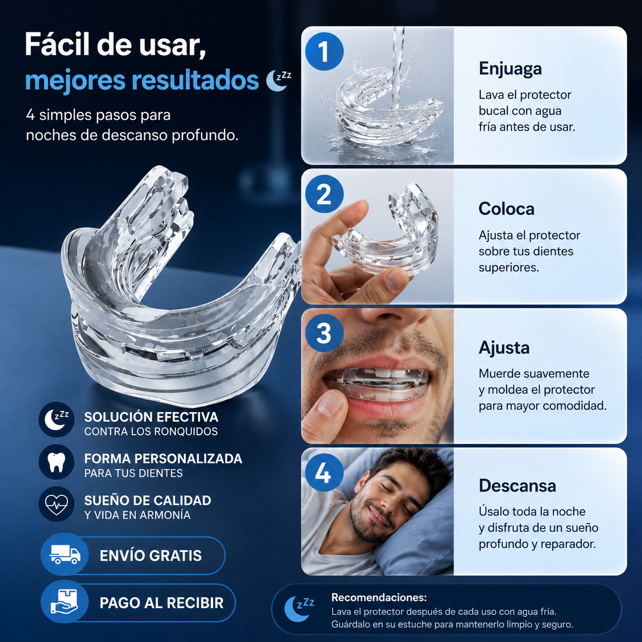 Protector Bucal NoctAir™ Antirronquidos y Bruxismo