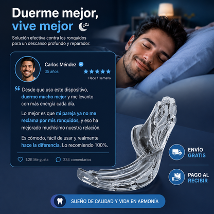 Protector Bucal NoctAir™ Antirronquidos y Bruxismo