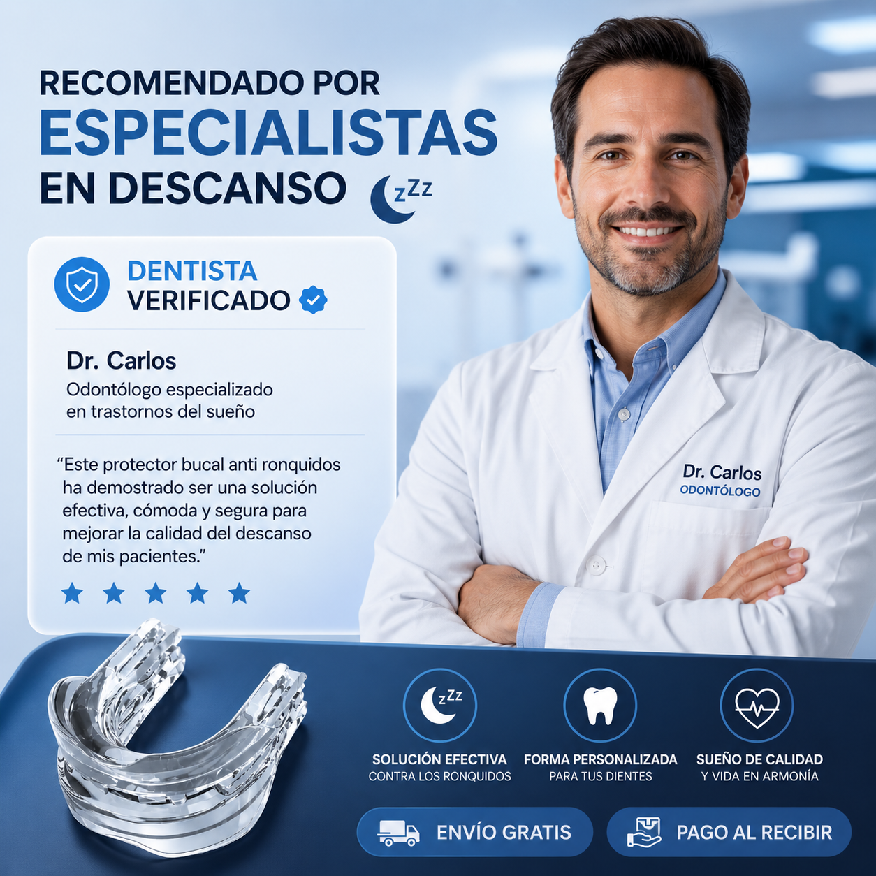 Protector Bucal NoctAir™ Antirronquidos y Bruxismo